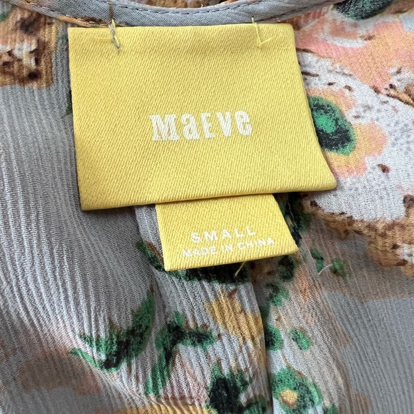 Anthropologie Maeve Magda floral ruffle tunic - Picture 5 of 9